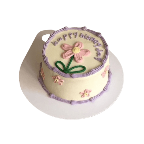 Bolu gulung dengan lapisan krim dan hiasan gula halus